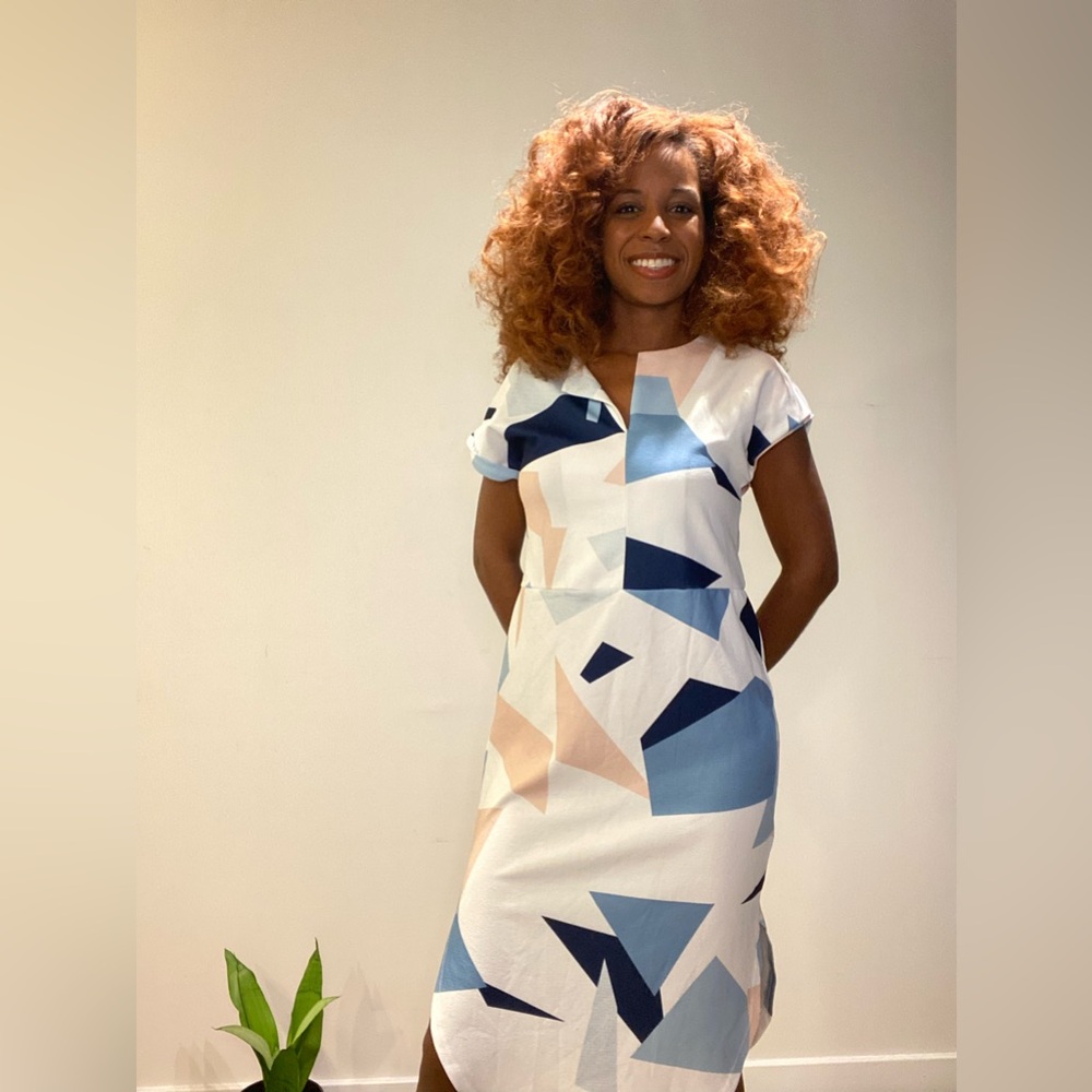 Geometric Patterned Dress